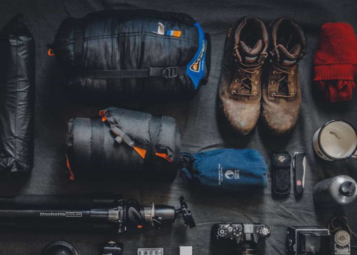 Assortment of trekking essentials for your Kilimanjaro packing list